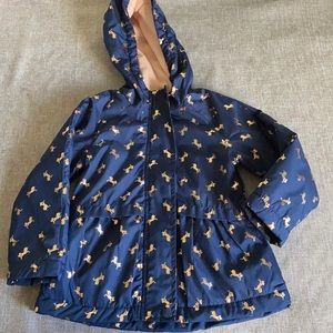 Size 2 Carter’s Peplum fleece lined light jacket